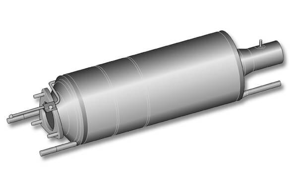 Ru�partikelfilter f�r einen Opel Vectra