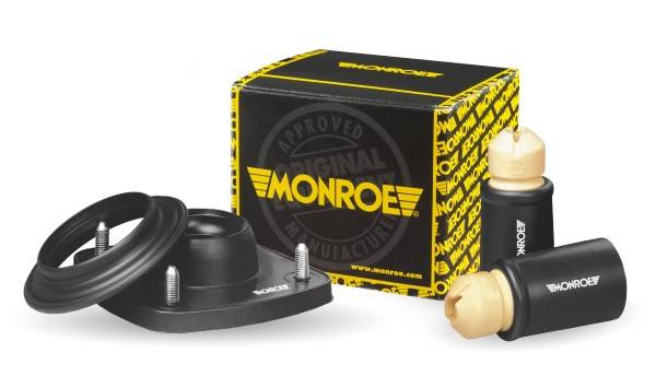 Bei sportlicher Fahrweise und Sportfahrwerk sollten die Domlager h�rter ausgelegt sein als beim Serienfahrwerk. Domlager mit Staubschutzsatz von Monroe